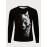 Splicing Wolf Face Men's Long Sleeve T-shirt - Stylish Graphic Tee for Spring and Fall