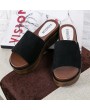 High Sandals Slippers Thick Muffin Sole Slippers Summer Fashion Female Shoes