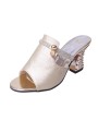 Summer Slippers Piscine Mouth High Heel With Waterproof Platform Slippers