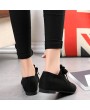 Comfortable Women Pointed Toe Flat Shoes Casual Bowknot Decoration Suede Shoes
