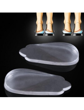 Silicone Gel Corrective Cushion Foot Heel Elastic Care Half Insole Shoe Pad