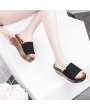 High Sandals Slippers Thick Muffin Sole Slippers Summer Fashion Female Shoes