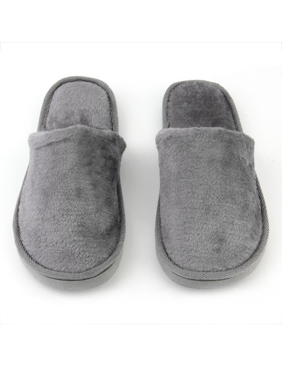 Plush Indoor Home Women Men Anti Slip Shoes Soft Warm Cotton Silent Slippers