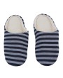 Striped Cloth Bottom Couples Warm Slippers Non Slipping Shoes for Men & Women