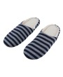 Striped Cloth Bottom Couples Warm Slippers Non Slipping Shoes for Men & Women