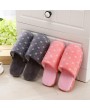 Sweet Snow Flowers Pattern Winter Warm Comfortable Cotton Anti-skid Slippers