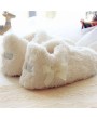 Female Woman Super Soft Coral Velvet Shoes Home Floor Indoor Warm Slippers