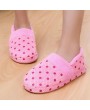 Lovely Dots Indoor Slippers Ankle Wrapped Soft Cotton Non-slip Sole Slippers