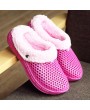 Warm Breathable Fur Shoes Anti-skid Sole Indoor Sandals Men & Women Slippers