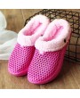 Warm Breathable Fur Shoes Anti-skid Sole Indoor Sandals Men & Women Slippers