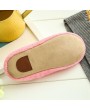 Anti-slip Velvet Plush Warm Slippers Solid Color Soft Indoor Slippers Shoes