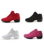 Soft Bottom Breathable Dance Shoes With Net Vamps Increased Dance Sneakers