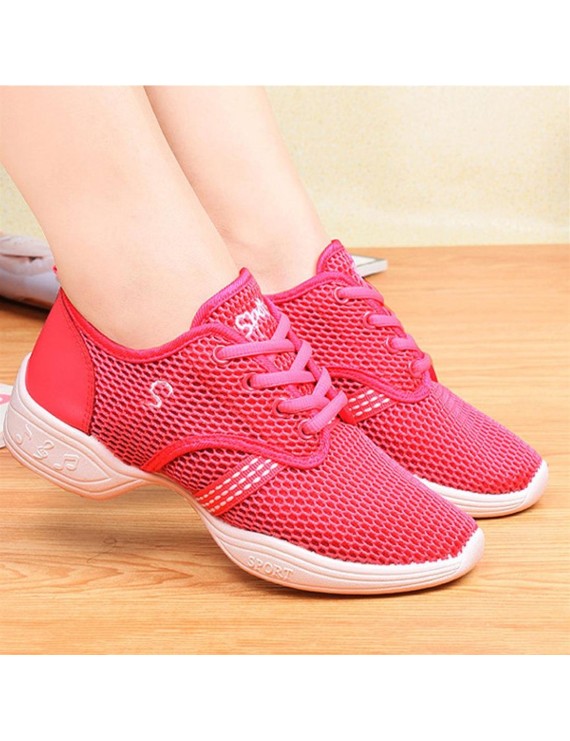 Female Dance Sneakers Soft Mesh Shoes Woman Jazz Ballroom Practicing Shoes