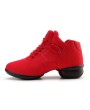 Soft Bottom Breathable Dance Shoes With Net Vamps Increased Dance Sneakers