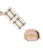 Toe finger on toenail groove embedded nail orthodontic device female toe roll nail patch quick pedicure deformable skin tone (4 patch/board)