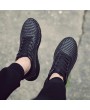 Anti-Slip Wear Resistant Braid Men Running Shoes Breathable Sports Sneaker