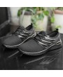 Fly Line Mesh Upper Breathable Sneakers Anti-skid Casual Sports Shoes For Men