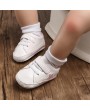 Four seasons casual shoes for 0-1 year old newborn with soft sole pentangle star baby walking shoes with pink inner length of 11CM / 67g