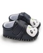 Spring and autumn 0-1 year old baby cartoon panda toddler shoes rubber shoes brown 12CM/76 grams of non-slip shoes