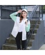 Candy Color Space-wadding Baseball Jackets Casual Loose Outwear for Women