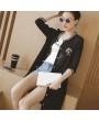 Women Loose Long Cardigan Summer Fashion Floral Printed Sunscreen Clothing