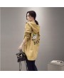 Long Casual Loose Hooded Overcoat Single-breasted Long Sleeve Korean Style