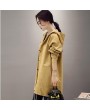 Long Casual Loose Hooded Overcoat Single-breasted Long Sleeve Korean Style