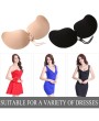 Women Strapless Chest Sticker Bra Self Adhesive Invisible Pull Cord Pushup Bra