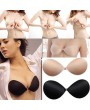 Summer Sexy Cotton Adhesive Stick Invisible Bra Backless Gel Push Up Strapless