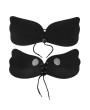 Fashion Women Lady Comfortable Invisible Silicone Bra Lace-up Underwear Top