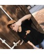 Round-neck Short-sleeved T-shirt with Love Gesture Pattern Unisex for GF & BF