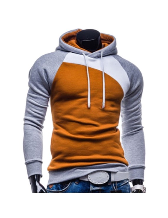 IZZUMI Paneled Raglan Sleeve Hoodie