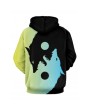 Wolf Print Casual Hoodie