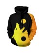 Wolf Print Casual Hoodie