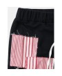 Patchwork Striped Pants