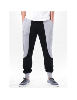 Pocket Design Narrow Feet Panel Pants