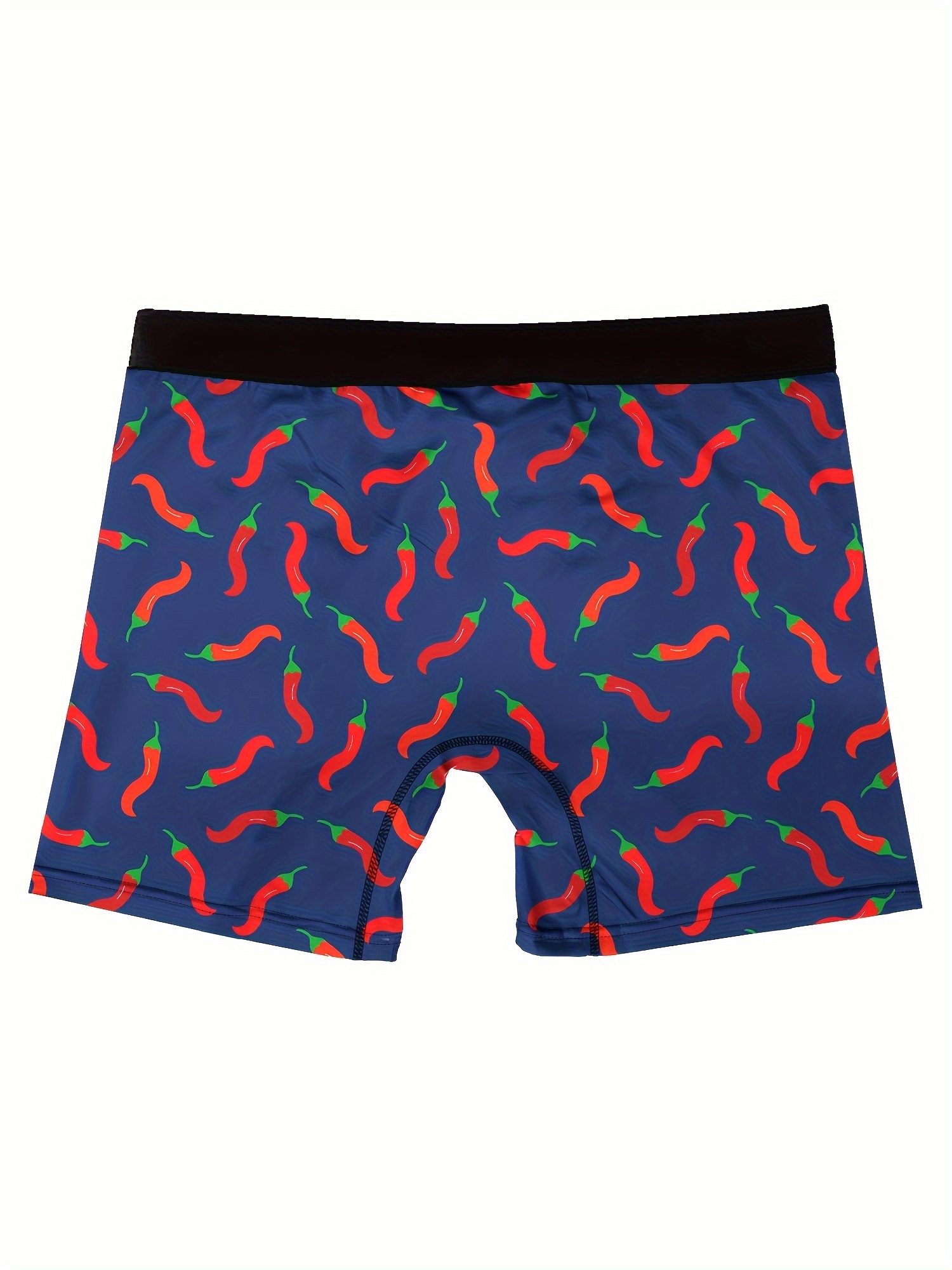 mens 3d fruit print high stretch breathable boxer briefs underwear details 2